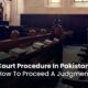 Court Procedure In Pakistan How To Proceed A Judgement 80x80